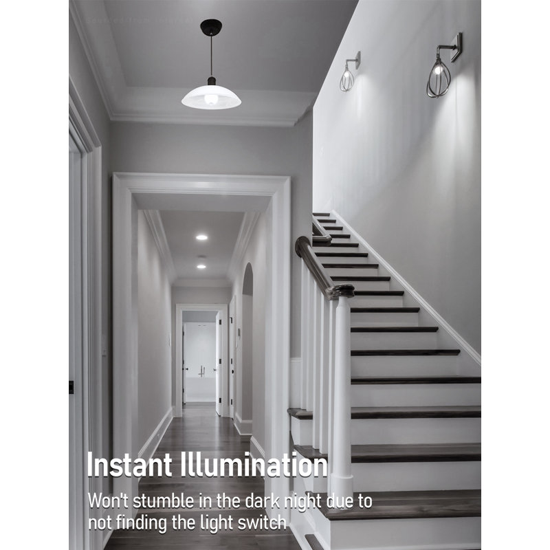 Nightwatch A19 Motion Sensor LED Bulb, Motion Activated Light Bulb, E26 Base, Pure White, 6000K
