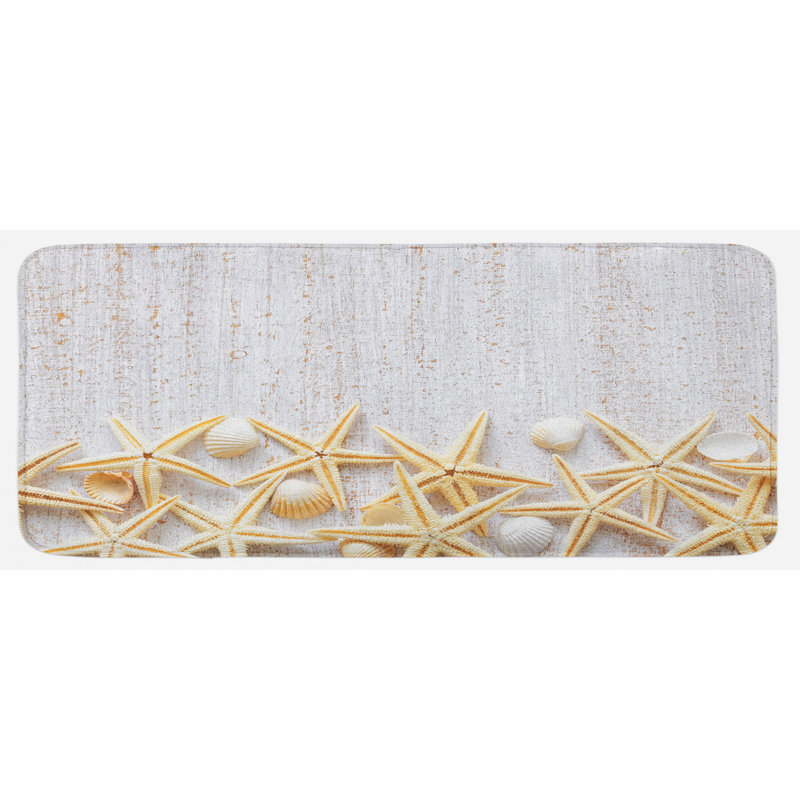 Coastal Polyester Kitchen Mat