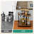 Wooden Spice Rack Organizer Lazy Susans Rotating Countertop 2 Tiered Display Shelf Kitchen Adjustable Height Spinning Spice Rack 11.8INCH Large Capacity Pine Wooden-2053652283