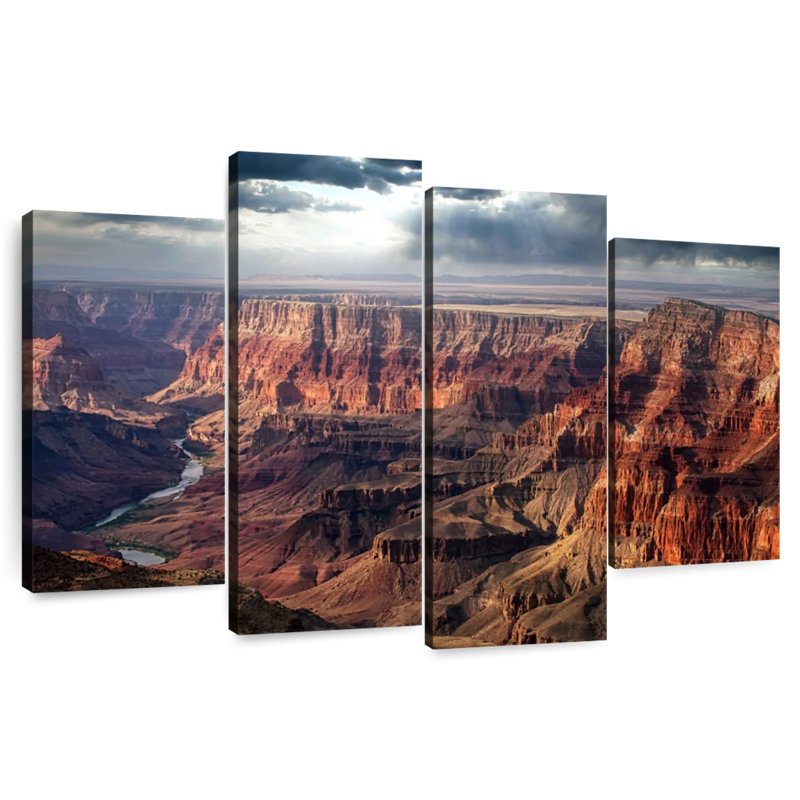 Grand canyon nuageux, H 32 po x l 52 po