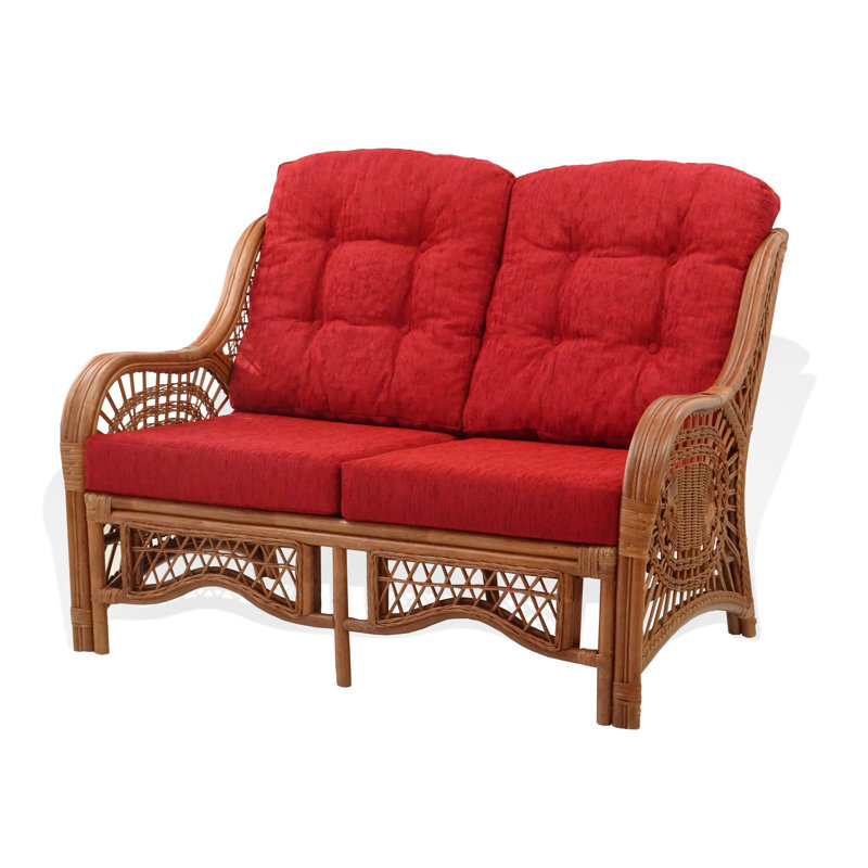 Ottoville Upholstered 48'' Sofa, Red