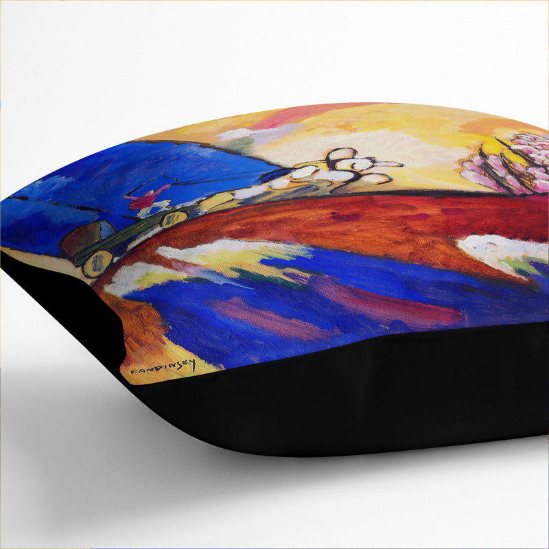 Square Cushion, Black, 40cm H x 40cm W x 15cm D