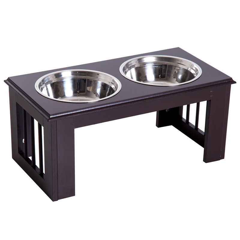 Mangeoire pour animaux à double cuve