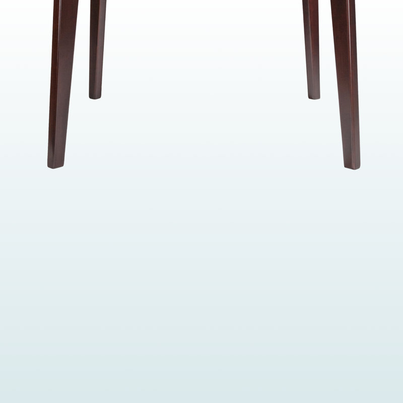 Ashford Square Dining Table with Angled Legs in Brown Finish, 29.15'' H X 33.80'' W X 33.80'' D