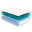 Matelas froid de 11 po, blanc moyen ferme pour un sommeil réparateur avec matelas blanc, 74 po x 54 po 11 po, poids de 82 lb-118093498