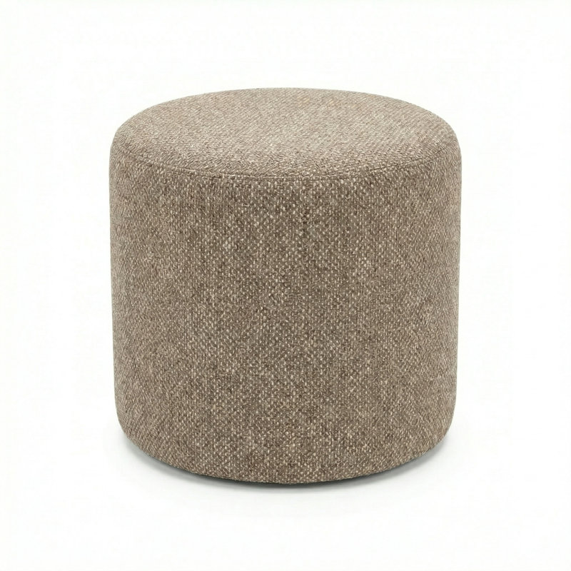 Pouf rond 18 "Lily Gardens, Beige
