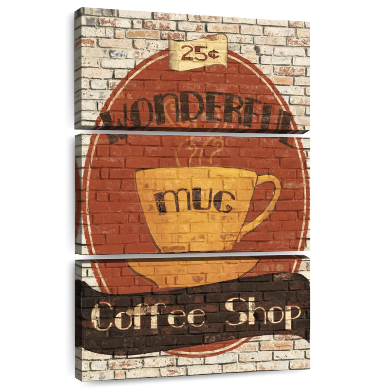 Kema Wonderful Coffee Shop Wall Sign, 74" H x 48" W