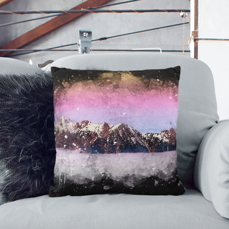 Square Cushion, Black, 40cm H x 40cm W x 15cm D