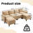 6-Piece 101'' Upholstered U-Shape Sectional-163928667