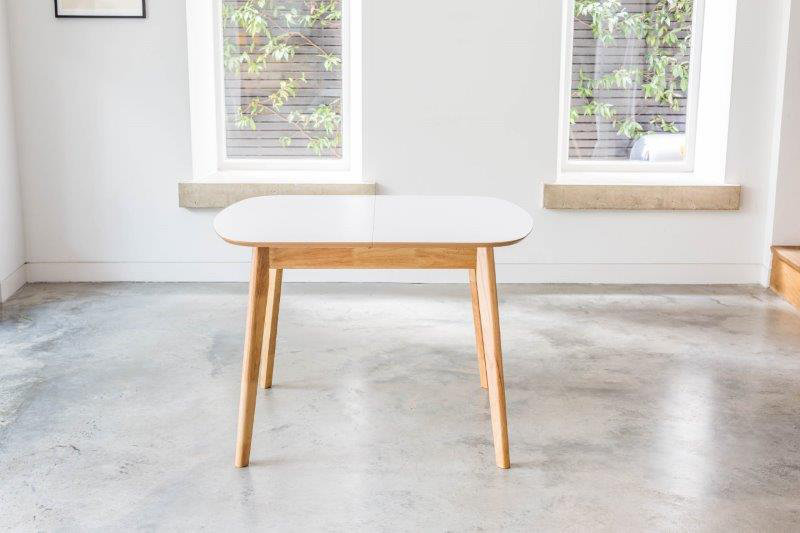 Extendable Oval Solid Wood Base Dining Table