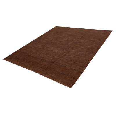 Tapisserie naturelle brune Kilim 9 pi 9 po x 11 pi 3 po