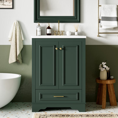 Meuble-lavabo 24 po avec lavabo en céramique