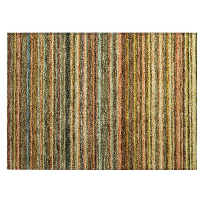 Shevi Washable Striped Indoor / Outdoor Rug