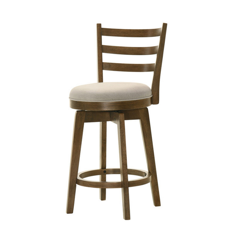 Pharris Swivel Counter Stool, Brown