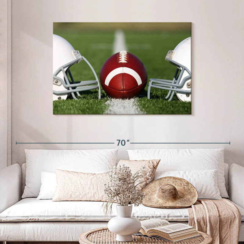 «Football Helmets, H 30 po x l 45 po