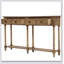 Rustic Console Table With Two Storage Drawers And Bottom Shelf For Easy Assembly And Elegant Living Room Decor-1312886069