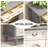 47.24" White and gray Solid wood Pine Shoe Storage