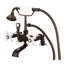 Robinet de baignoire à pattes avec douche à main Stonington-19139524-19139527