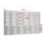 Bibliothèque de rangement H 78,7 po x l 142 po avec 6 tablettes et 4 tablettes-245182079