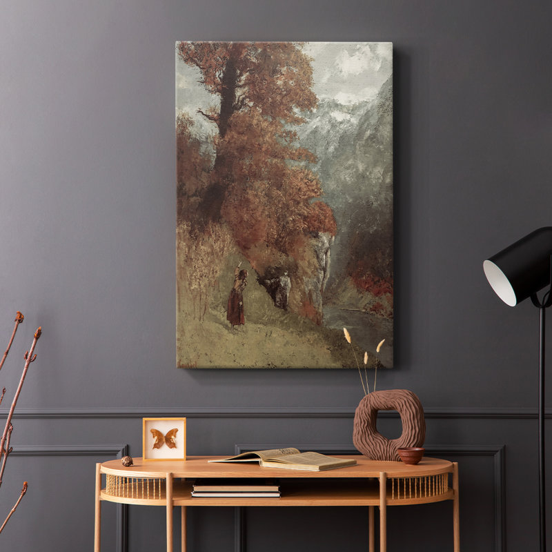 Paysage rétro CLXV - galerie Cavas, H 60 po x l 40 po