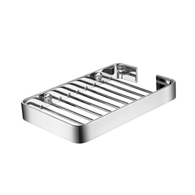 Tablette de douche avec accessoires de douche - Laiton mural / Chrome poli