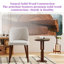 Upholstered Dining Chairs, Soft Fabric Seat with Solid Wood Legs, Modern Kitchen Chairs-1044421196