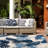 Hernandez Floral Navy/Ivory/Blue Indoor & Outdoor Area Rug-450504295