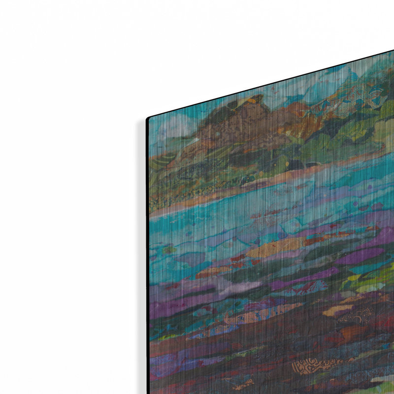 Wekiva Sand Lake »par St. Hilaire Elizabeth, art mural en métal, H 12 po x l 24 po