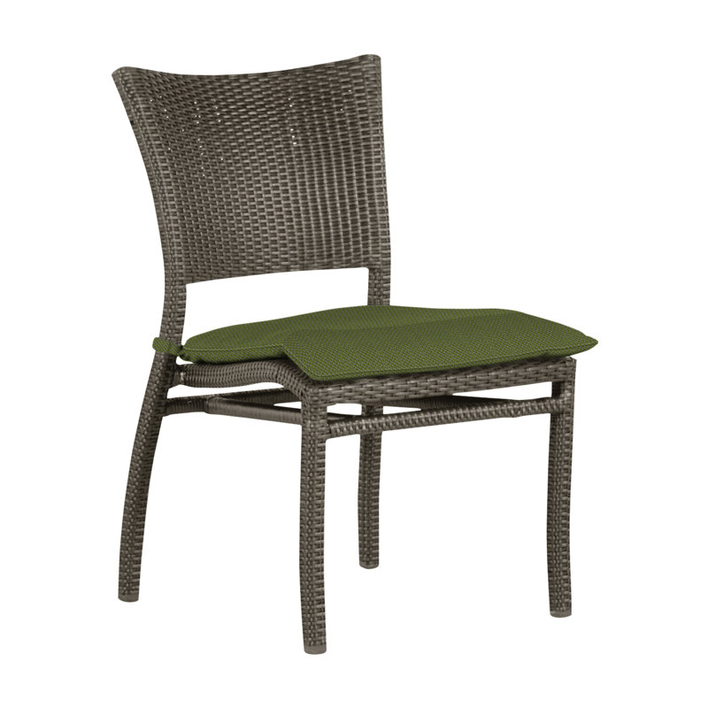 Chaise d'appoint d'extérieur Skye N-Dura, Welt, Gris ardoise, Forêt de lin