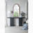 30x1.5x55" Arch Wood Mirror with Unique Frame