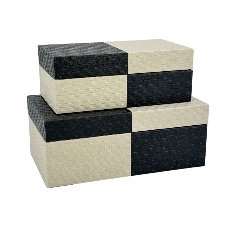 Ensemble 2 pièces, Noir / beige