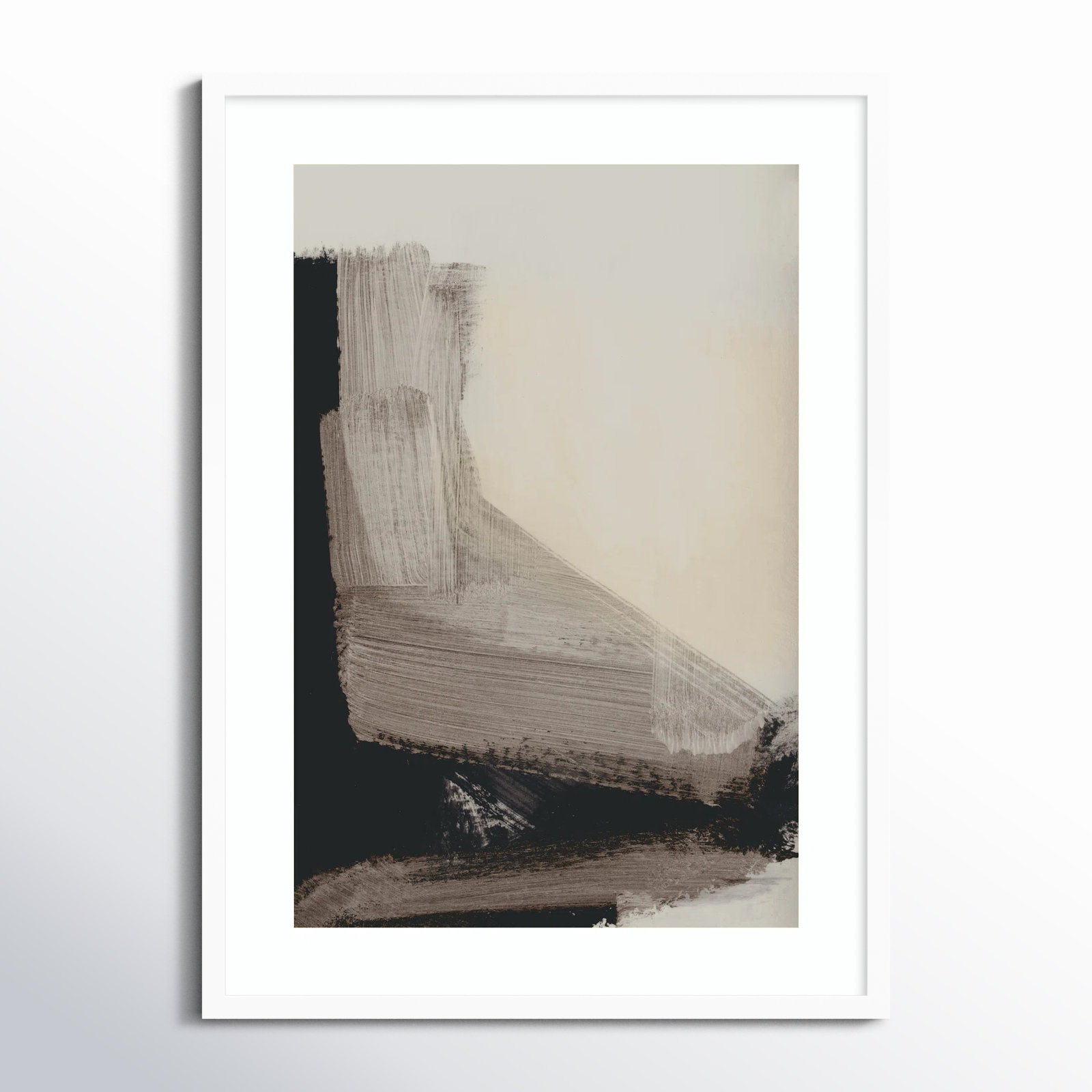 Cleve "Mellow No. 2" Print by Dan Hobday, White, 33" H x 24" W