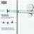Elan E-Class 44-48" W x 76" H Sliding Frameless Shower Door with 3/8" Clear Glass-50553384