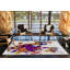 Tapis décoratif multicolore à motif de papillons-1207508593