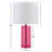 Glass Table Lamp Pink See below