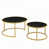 Plateau noir / base or