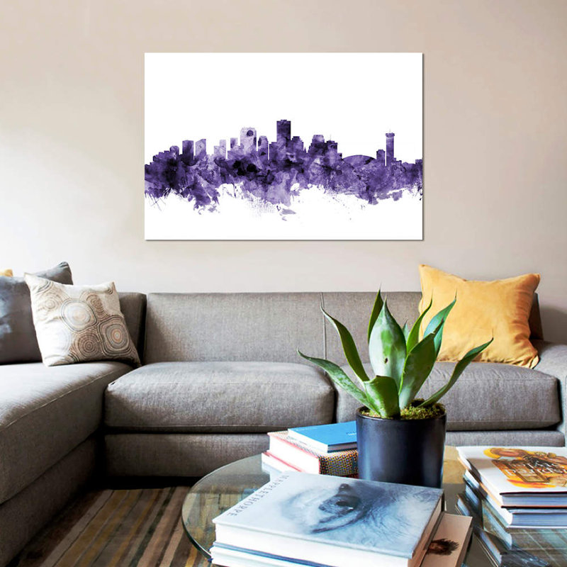 «New Orleans, Louisiana Skyline» par Michael Tompsett, impression sur toile tendue, H 40 po x l 60 po x P 1,5 po