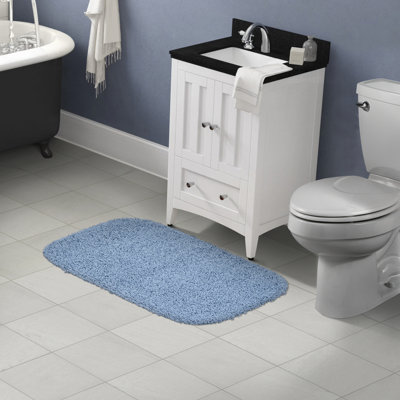 Frechette Nylon Bath Rug with Non-Slip Backing