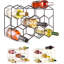 Support à vin de comptoir - 14 bouteilles autoportantes en métal noir moderne - Support à vin de table à 3 niveaux pour armoire, garde-manger - Comptoir à vin - aucun assemblage requis