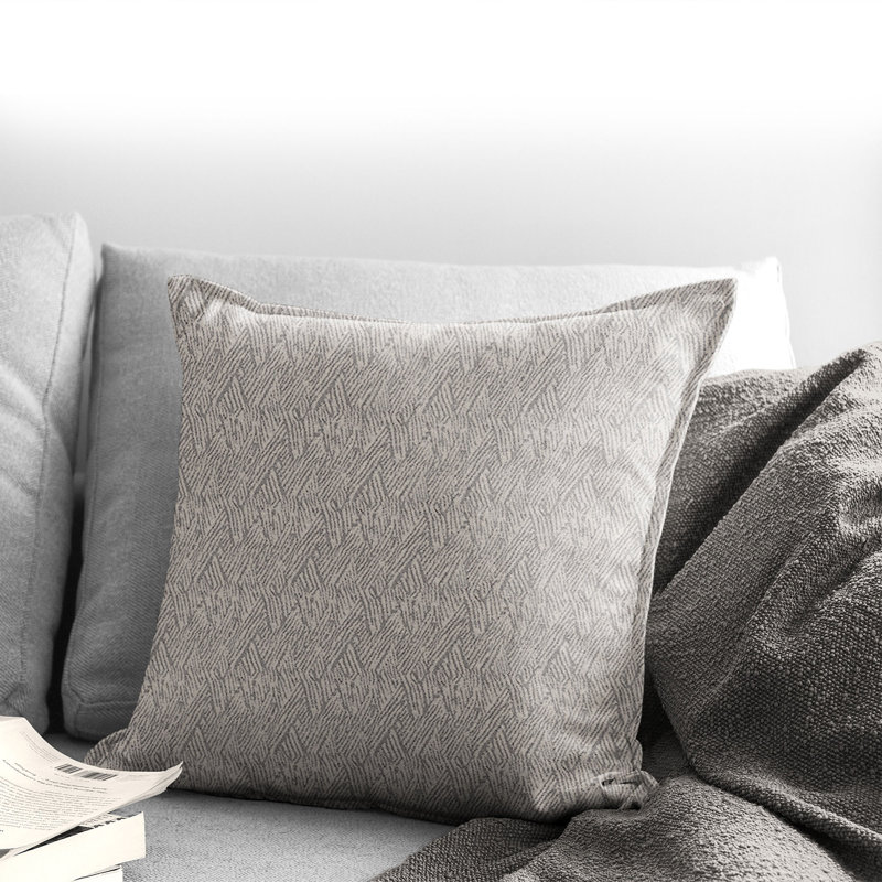 Housse et insert de coussin carré en polyester / mélange de polyester Morningside, 24 po x 24 po