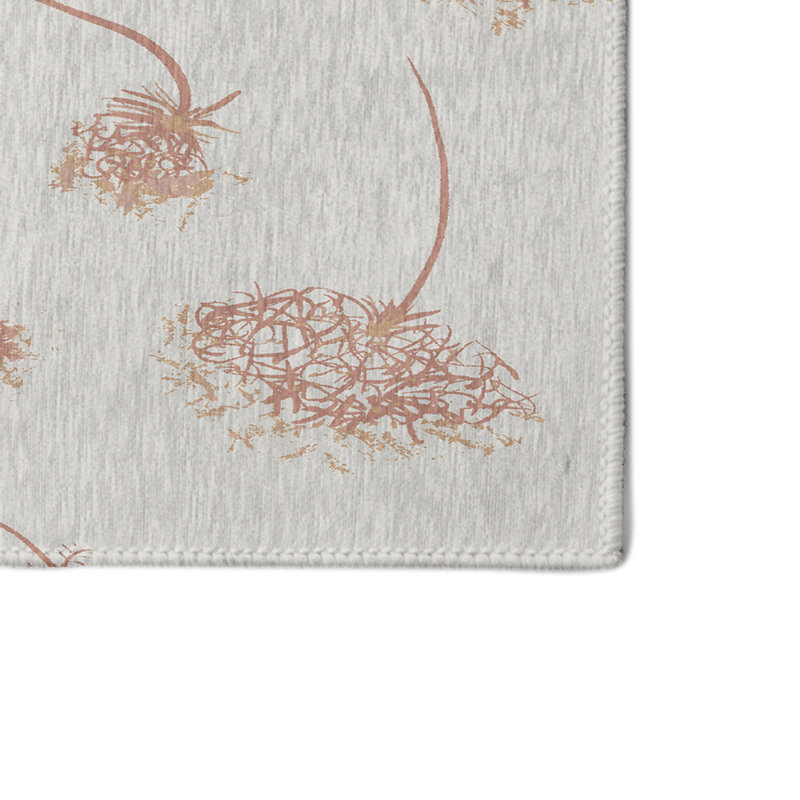 Alvordton Chenille Floral Indoor Rug, Rectangle 3' x 5'