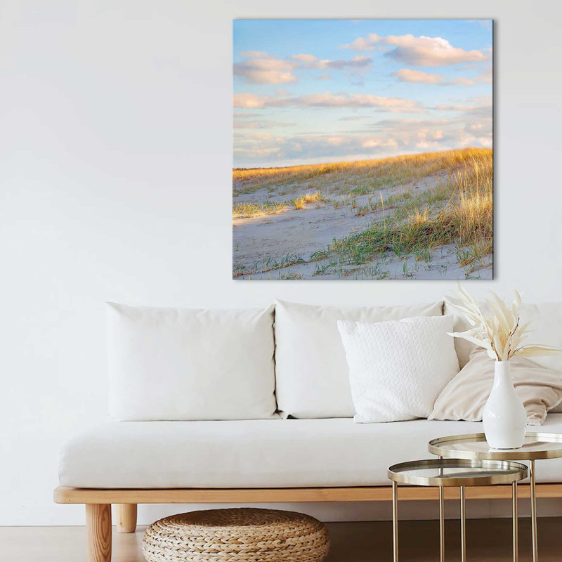 «Grassy Dunes Panorama I» par Brooke T. Ryan - photographie, Toile tendue, H 28 po x l 28 po x P 1,5 po