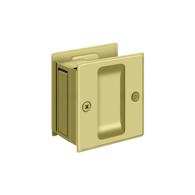 Pocket Door Hardware, Polished Brass
