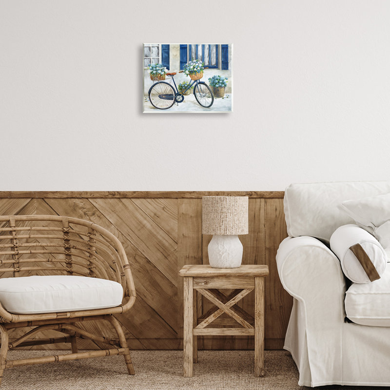 Vélo et chalet, art mural, par Nan