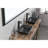 Matte Black Bathroom Sink With Faucet And Pop-Up Drain - 18.13"W X 13.0"L 4"H
