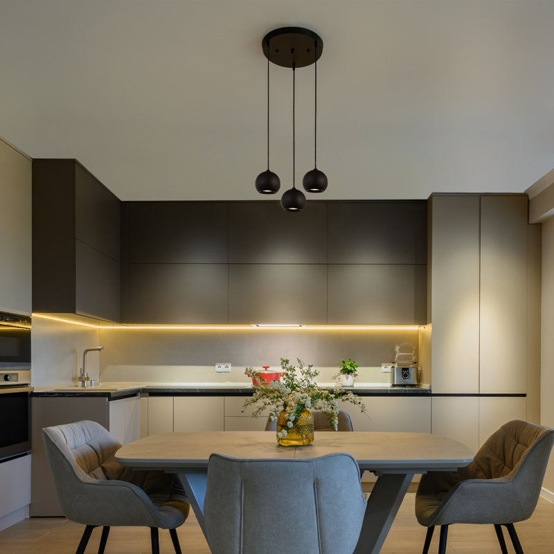 Baez 3-Light Cluster Chandelier