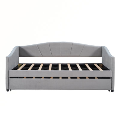 Kensington Upholstered Daybed with Trundle -  Everly Quinn, 0D3E3ADD2ECE4370BB40FDC1B8266E56
