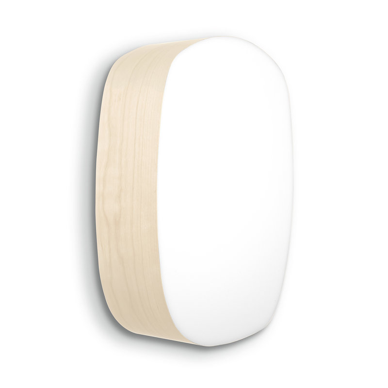 Guijarro LED Flush Mounted Sconce, Ivory White, 14.1" H x 9.8" W x 3.7" D, 2700K LED
