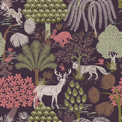Beauty of Mystic Forest Dreams Removable Wallpaper