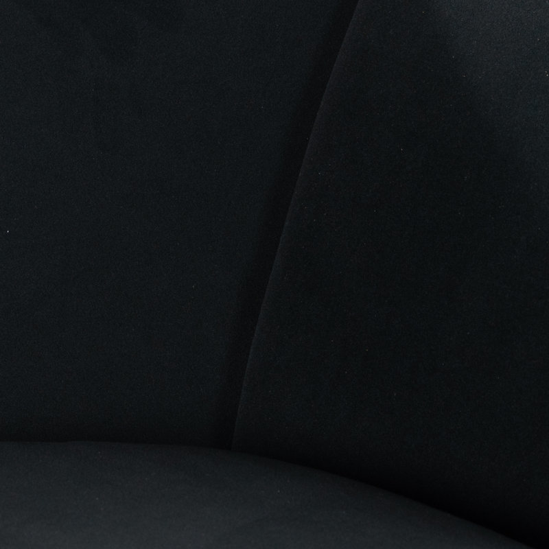 Cairo 90.5" Upholstered Sofa, Modern Velvet Smoke Polyester Blend